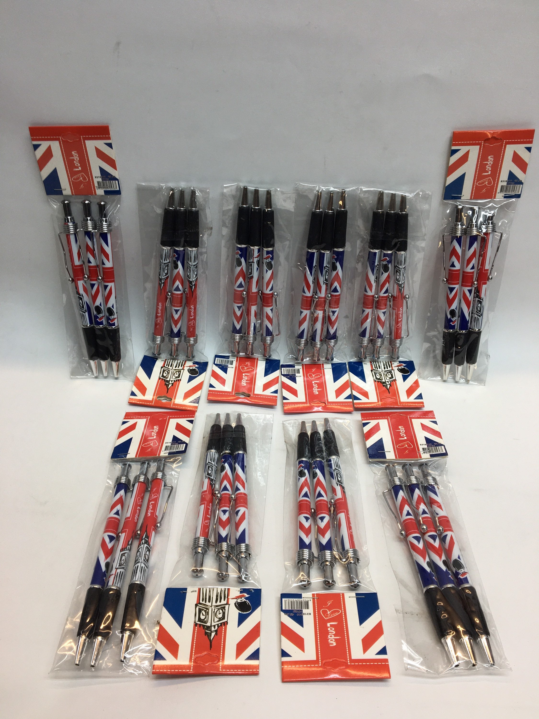 Uk Souvenir / Union Jack / ball point pens / metal clip / Etsy