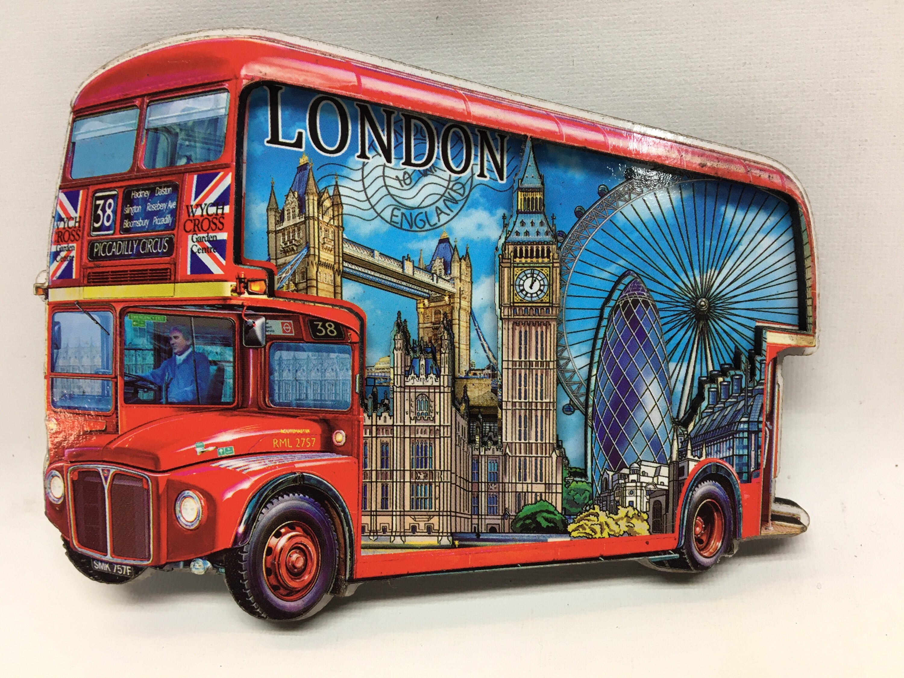 Large London Souvenir/ high quality / 3D wooden fridge Etsy