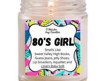 80's Girl Soy Candle | Love's Baby Soft Scented | 9 oz Soy Candle | All Natural Soy Candle