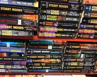 Lot De 10 Livres Stuart Woods | Stone Barrington Detective Paperback Books | *Aléatoire *Mélange*