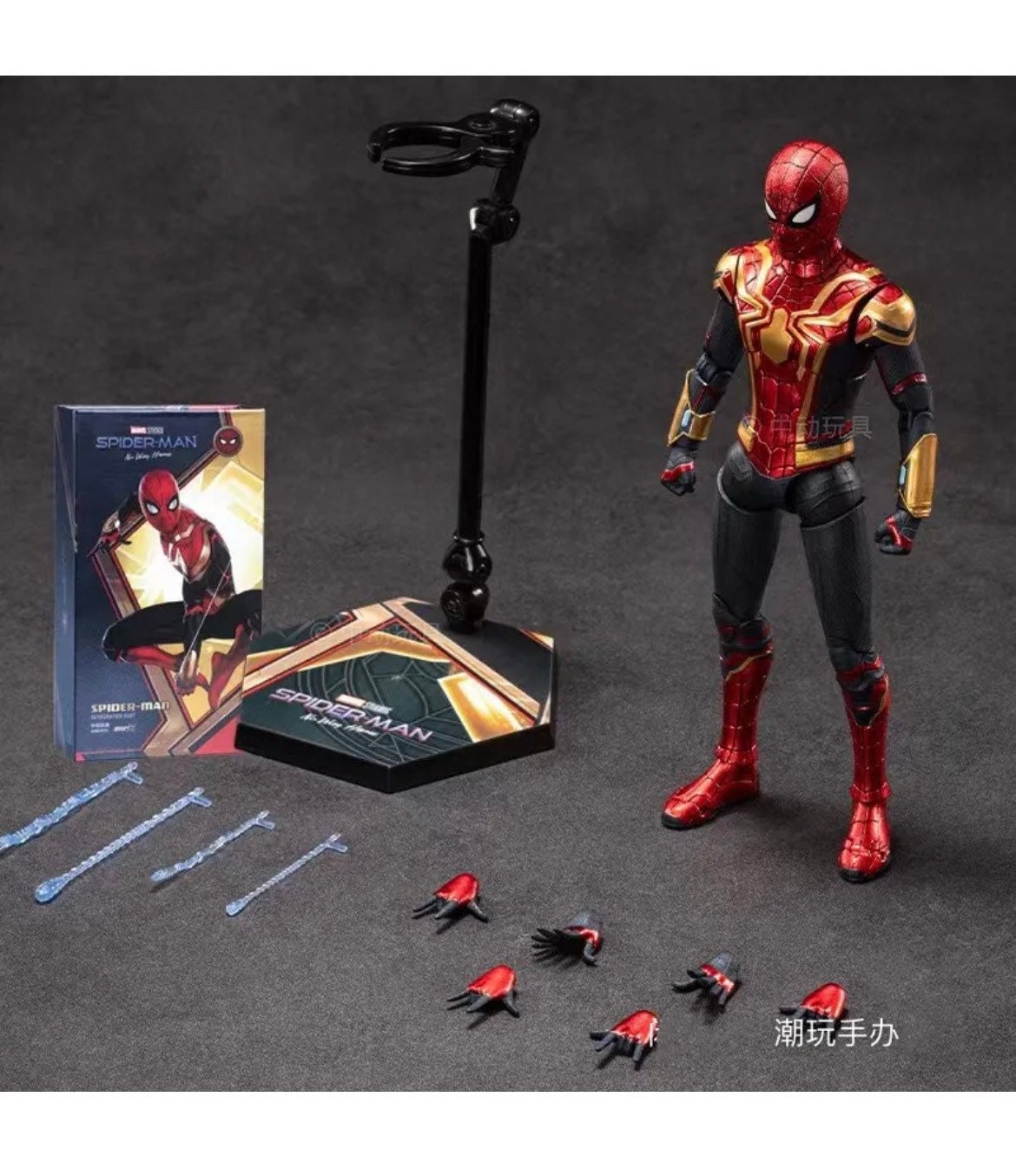 Marvel - Disfraz de Spider-Man de hierro para adultos, traje integrado de  Spiderman para hombres, disfraz de Halloween, con licencia oficial