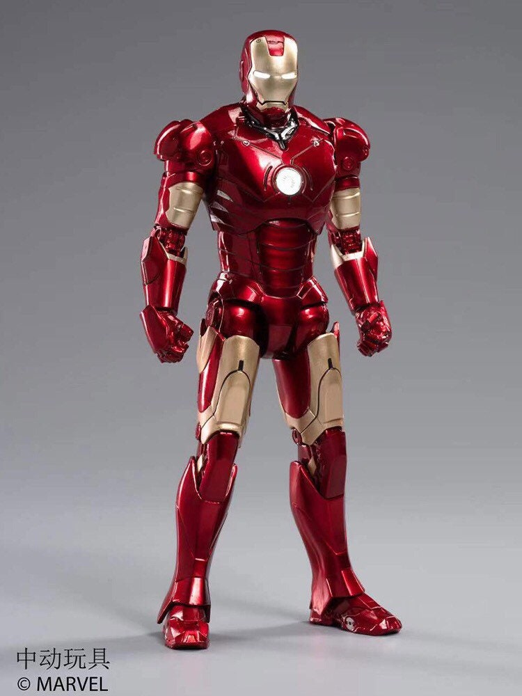 ZD TOYS Marvel Avengers MK3 Iron Man Action Figure 18cm LED Etsy