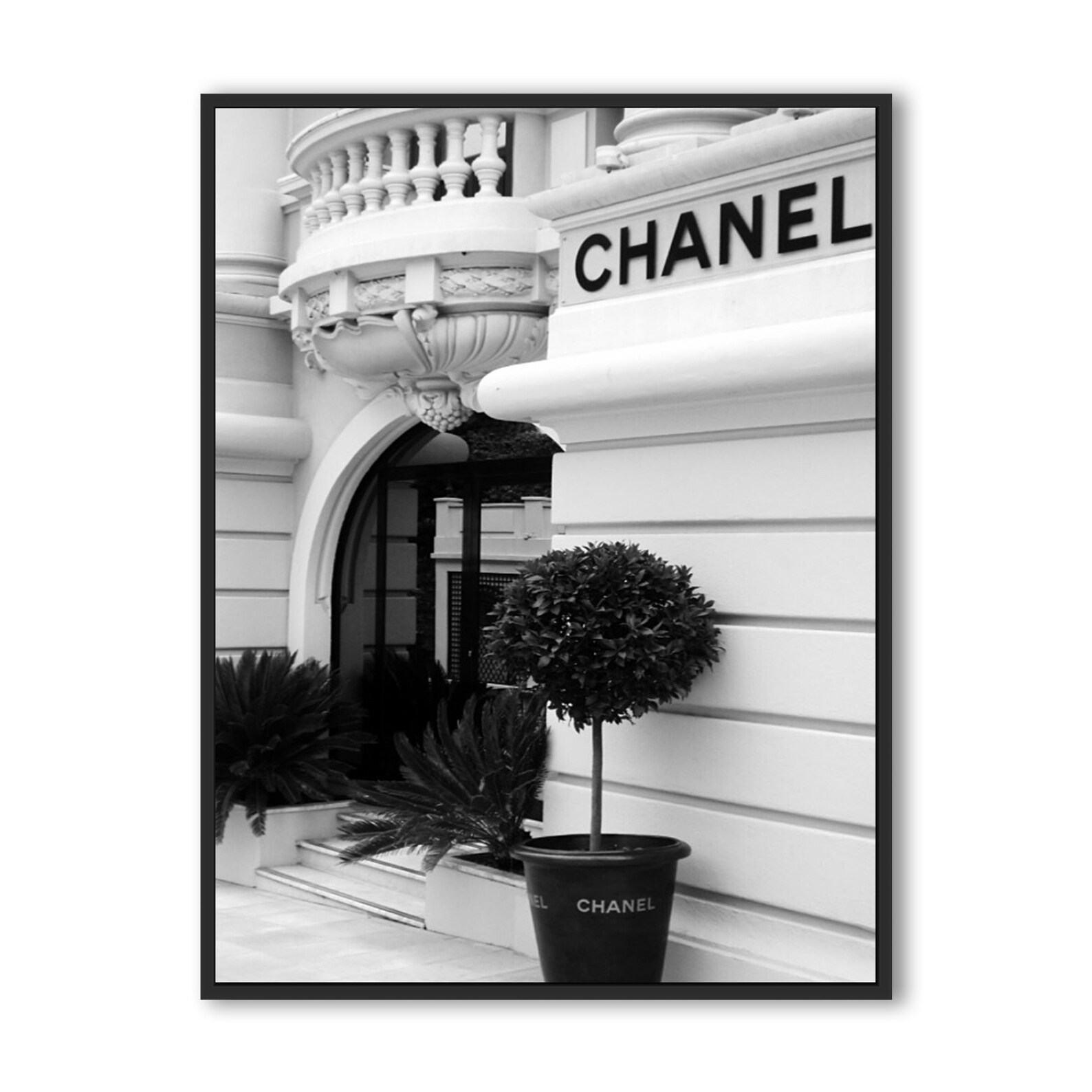 Chanel Storefront Photo Fashion Wall Art Canvas Poster Etsy