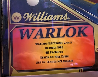 Warlok Apron Cards Williams