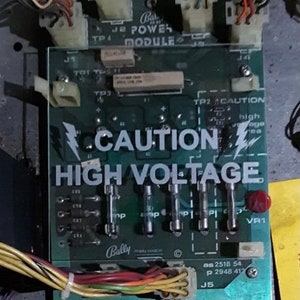 Bally/Stern Rectifier Board High Voltage Sheild Pinball