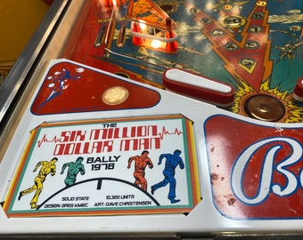 The Six Million Dollar Man Apron Cards Bally