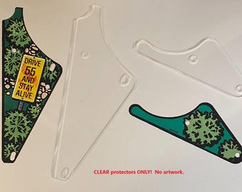 High Speed Traffic Light Stand Target Clear Plastic Protectors Williams Pinball