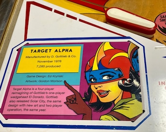 Target Alpha Apron Cards Gottlieb