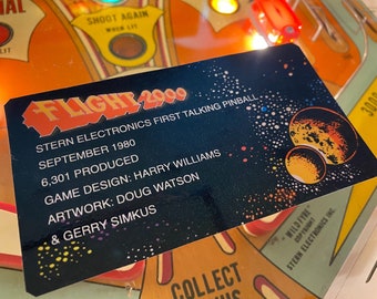 Flight 2000 (2k) Apron Cards Stern