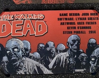 Walking Dead Pinball Apron Cards Set