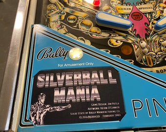 Silverball Mania Apron Cards Bally