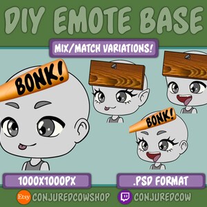 DIY Emote Base - Derp - Mix/Match Variations