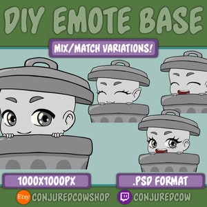 DIY Emote Base - Mülleimer - Mix/Match Variationen