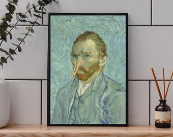 Impresión de Vincent Van Gogh: Arte alterado, humor escatológico (descarga digital)