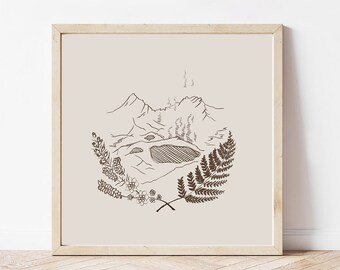 Tongariro Alpine Crossing New Zealand Gift Print Personalised Gift, New Zealand Wall Art, Hiking Gifts, Christmas gifts for travel, Stocking