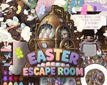 Easter Egg Hunt! Escape Room Age 7+ Easter Scavenger Hunt, Escape Room Printable, Kids Escape Room Kit, Birthday Party Game for Kids