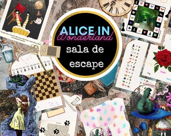 Escape Game de Hielo en El País de Las Maravillas, Escape Game à imprimer pour les enfants, téléchargement numérique, jeu d'anniversaire pour groupes