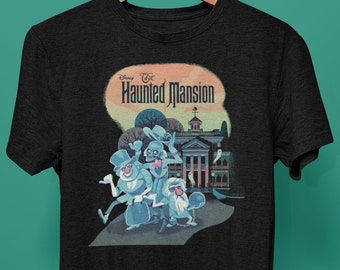 Haunted Mansion shirt, Foolish mortals, Madame Leota,hitchhiking ghosts,tight rope lady, Halloween, disney retro