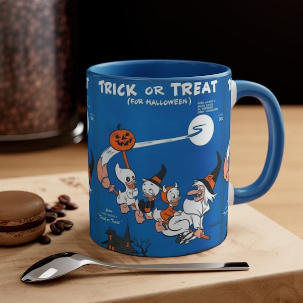 Disney Trick or Treat Vintage Mug | Spooky Coffee Cup | Halloween Mug