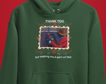 Thank you for making me a part of this, Rizzo the Rat Muppet Hoodie, Disney Rizzo the Rat Christmas, The Muppet Christmas Carol Movie Hoodie