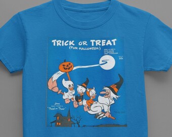 Trick or Treat KIDS Shirt / Spooky Tee / Disney Halloween / Youth Short Sleeve Tee