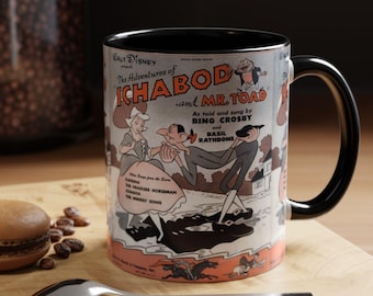 Adventures Of Ichabod Mug, 11oz - Sleepy Hollow Vintage ~ The Legend Of Sleepy Hollow Tee ~ Tshirt ~ Ichabod Crane ~ Halloween - Tim Burton