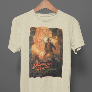 Retro Indiana Jones Disneyland Tee, Indiana Jones Shirt, Disney trip 2023, Vintage Style Shirt, Indiana Jones 2023, Dial of Destiny