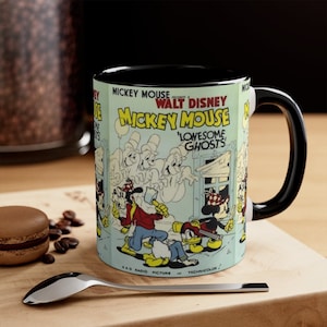 Disney Lonesome Ghosts Vintage Mug | Spooky Coffee Cup | Halloween Mug | Accent Coffee Mug, 11oz