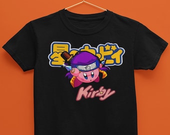 Ninja Kirby KIDS Tee | Unisex | Classic Retro Gaming T-shirt | Give for her | gift for him | gamer shirt | nes tshirt