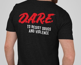 Retro D.A.R.E Shirt - 90s D.A.R.E Tee, Drug Abuse Resistance Education, Retro 80s, Drugs, Educational Program, 2000s , Dare Tiger