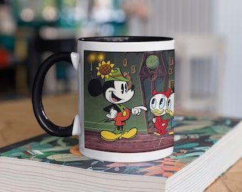 Kubek do kawy z motywem Myszki Miki, Disney Halloween Accent, upiorny Disney, 11 uncji,