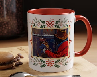 Thank you for making me a part of this, Accent Coffee Mug (11, 15oz), Disney Rizzo the Rat Christmas, The Muppet Christmas Carol Movie mug