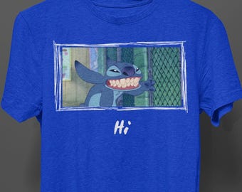 Camiseta de Stitch, camiseta de Stitch Hi, camiseta de Stitch Disney, camiseta de Stitch Disneyworld, camisetas de vacaciones de Disney, camiseta de Castillo de Disney, camiseta de Magic Kingdom
