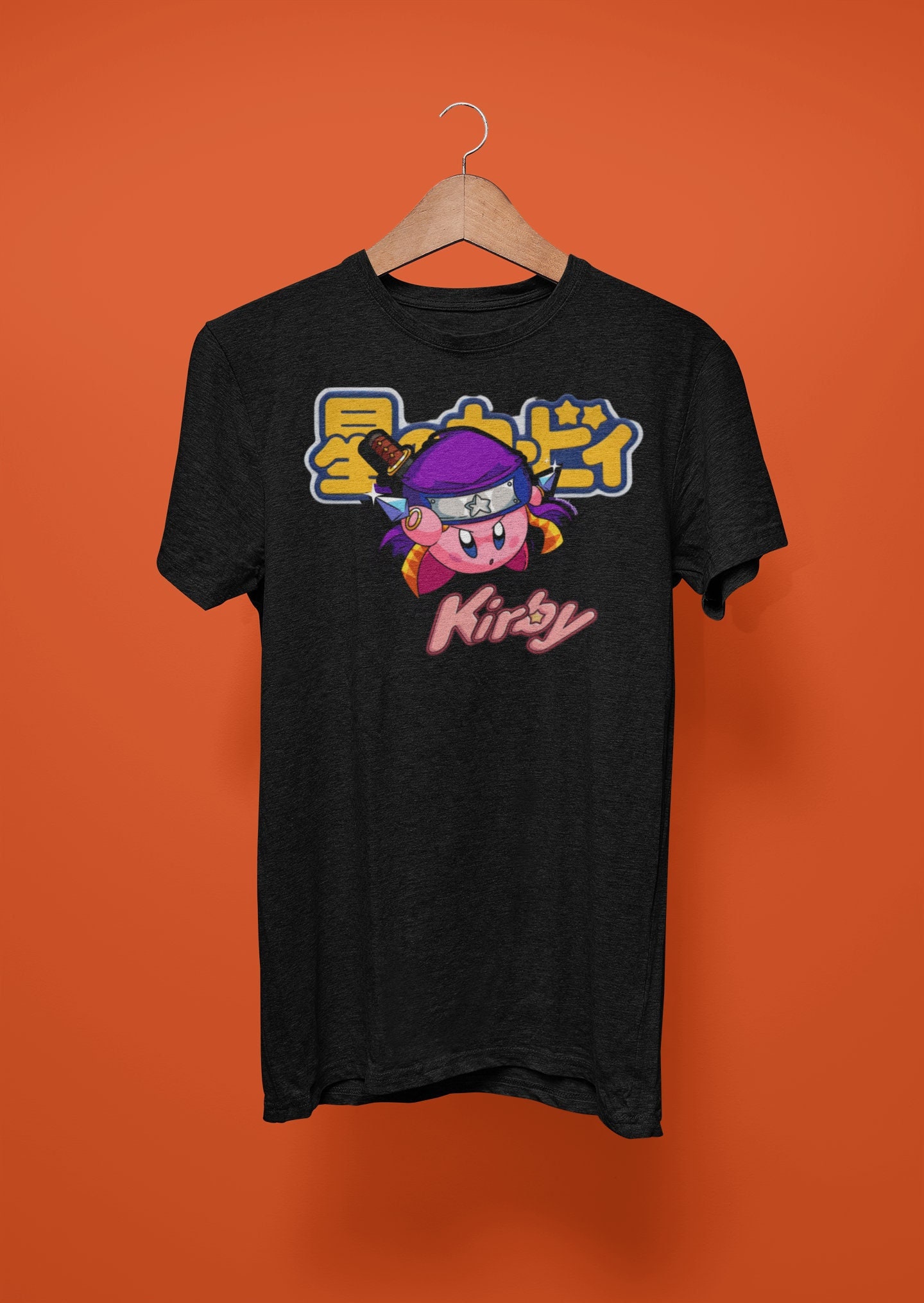 Ninja Kirby Tee | Unisex | Classic Retro Gaming T-shirt | Give for her | gift for him | gamer shirt | nes tshirt