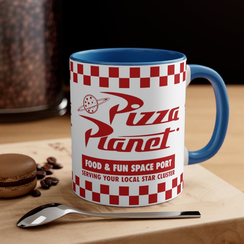 Pizza Planet Mug, 11oz - Toy story Gift-Pizza planet shirt image 7