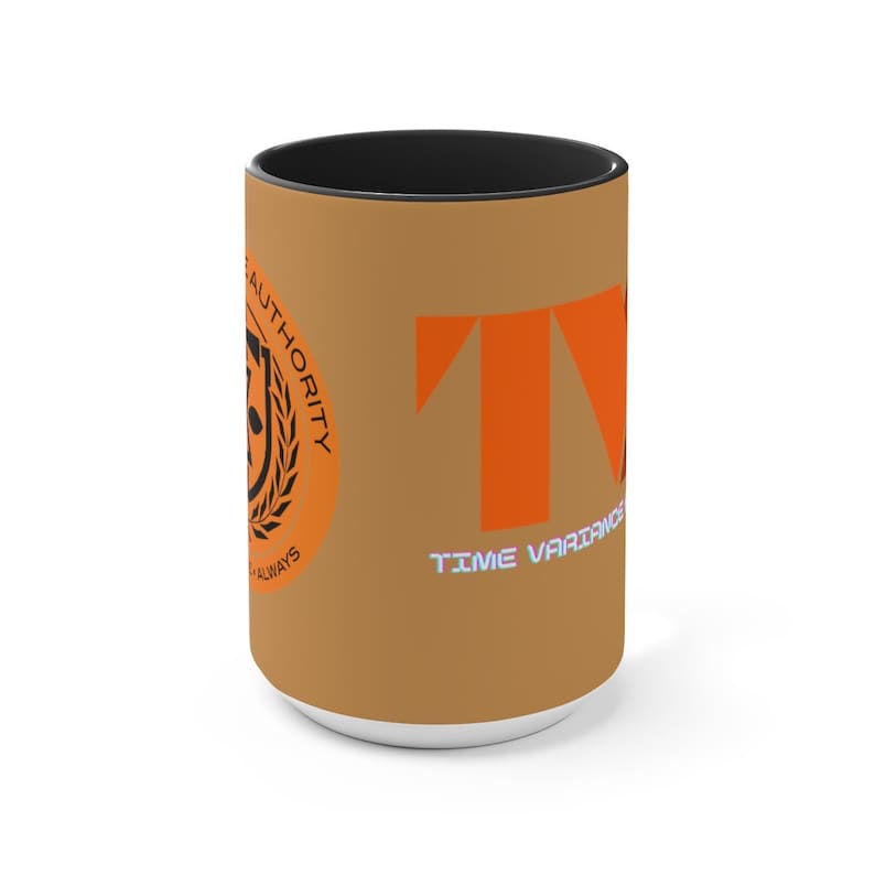 Loki TVA Accent 15oz Mug, Time Variance authority, god of mischief, retro style mug, gift for him, fathers day, loki, Time Variant authority image 5