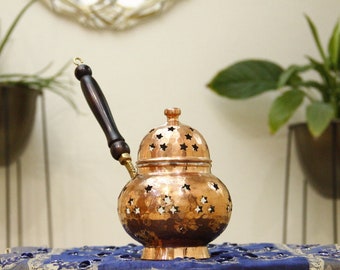 Handmade Vintage Copper Incense Holder, Copper Incense Burner, Candle Holder, Hand Hammered