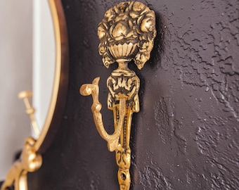 Brass Towel Hanger, Towel Rack, Towel Holder, Wall Rack, Brass Wall Hook, Dress Hanger, Clothes Hanger, Minimalist Wall Hook, Brass Hanger