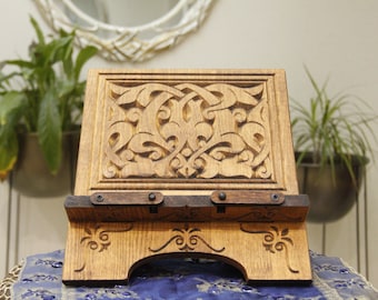 Wooden Book Stand, Tablet Stand, Book Holder, Wooden Quran Stand, Folding , Book Holder