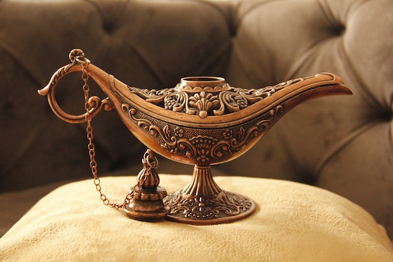 Large Aladdin's Magic Lamp, Vintage Incense Burner, Aladdin's Oil Lamp, Oil  Lamp, Kerosene Lamp, Incense Burner,incense Holder,candle Holder 