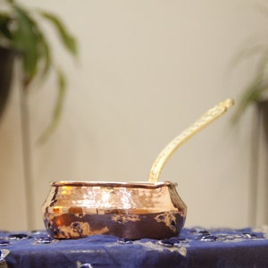 Copper Saucepan, Saucepan, Small Copper Pot, Hand Hammered Cookware, Copper Cookware