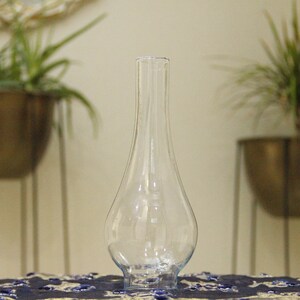Handmade Vintage Oil Lamp Glass, Oil Lamp Glass , Copper Oil Lamp Glass, Copper Oil Lamp Glass, Kerosene Lamp Glass