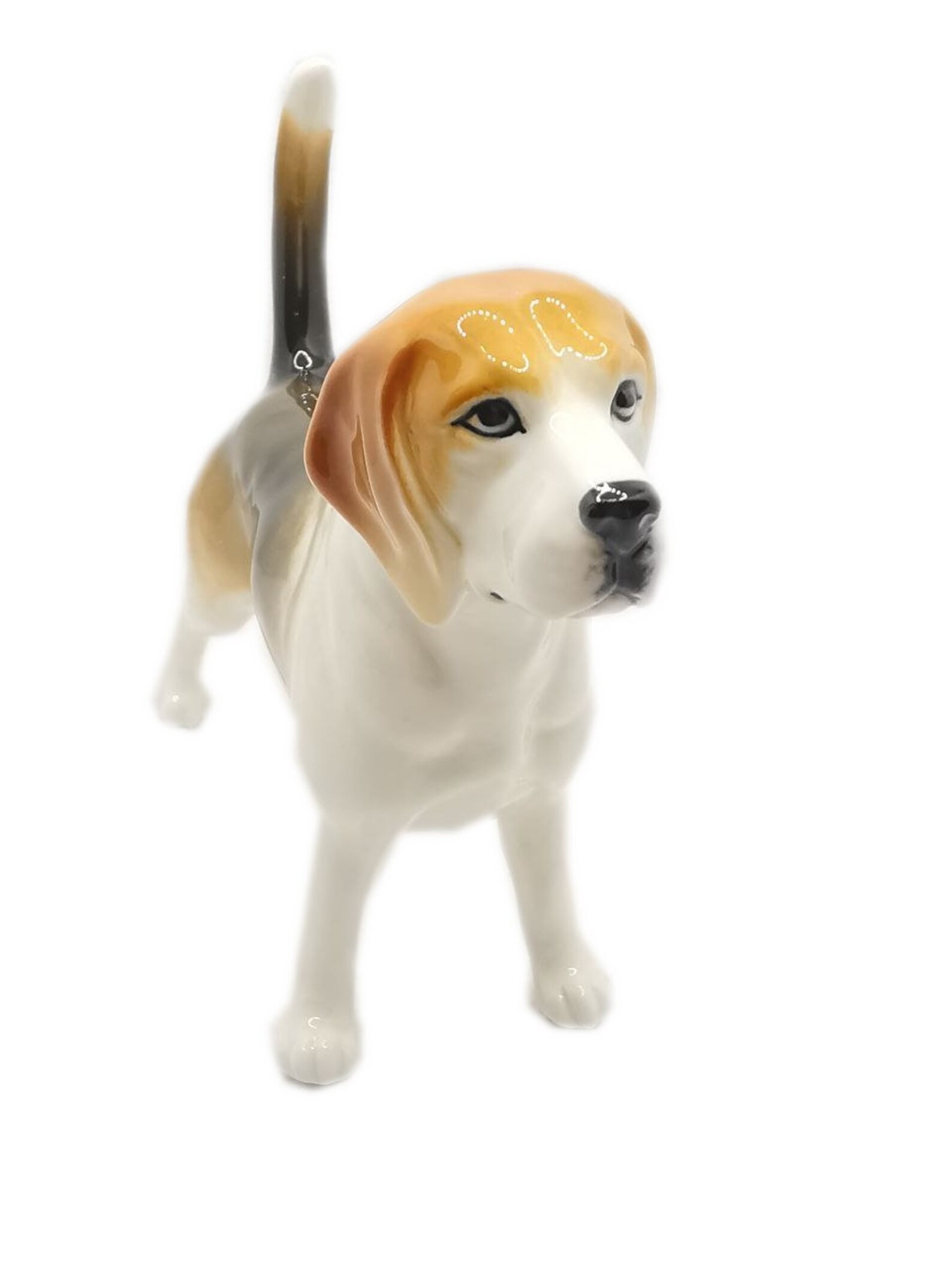 Porcelain beagle figurine beagle dog collectible home Etsy