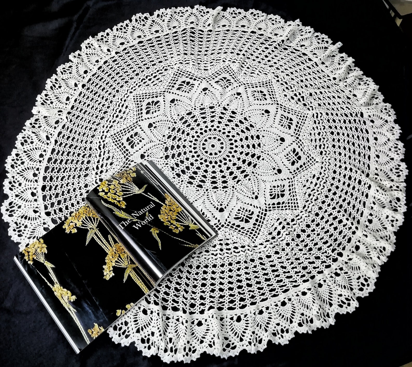 Tablecloth knitted handmade tablecloth from grandmother Etsy