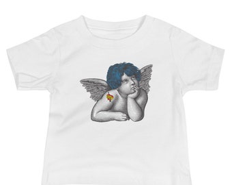 Angel Baby Tattoo Etsy Angel Baby Tattoo Etsy