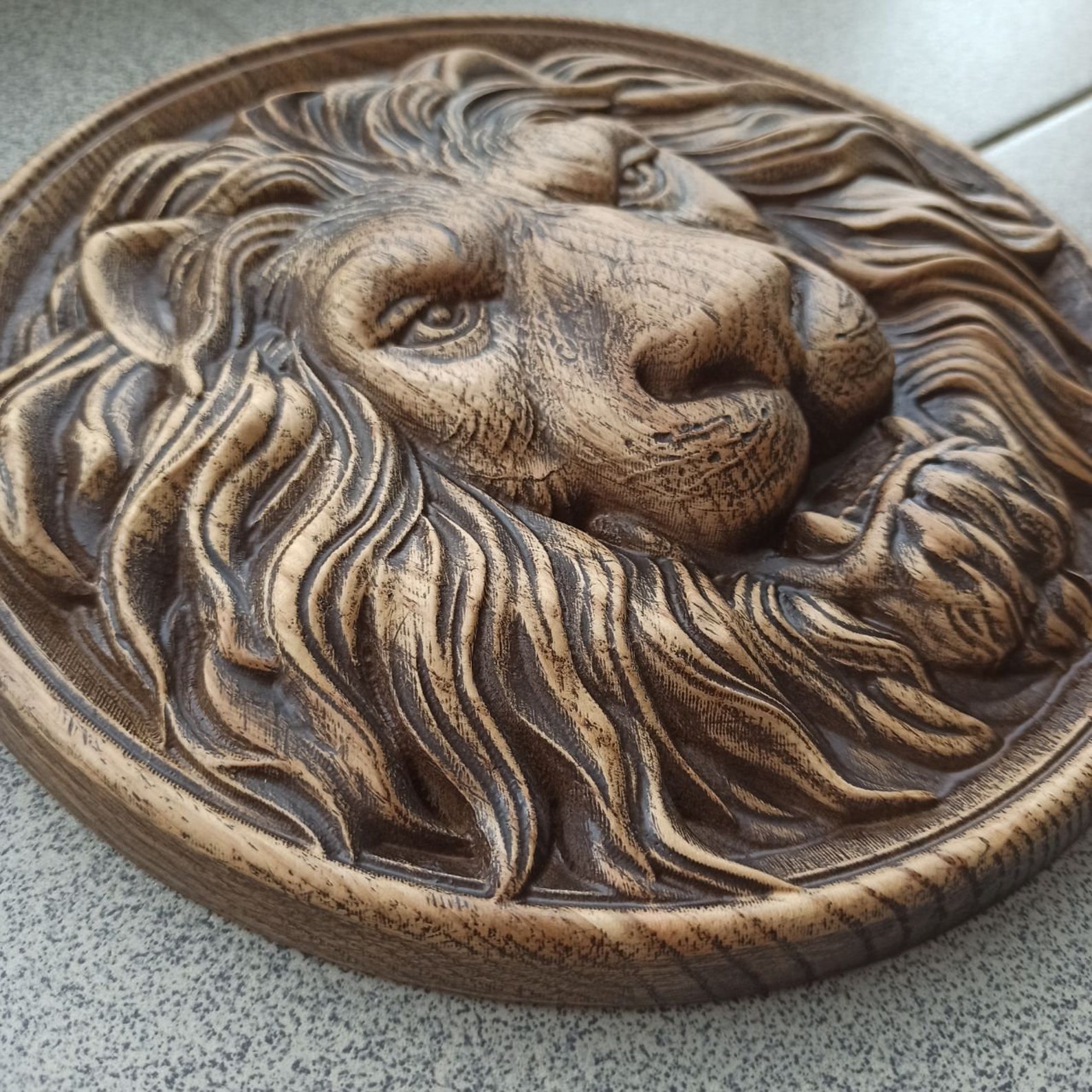 Panel Lion Head, Wood Carving, Wall Art, Picture, Wall Hangings - Etsy