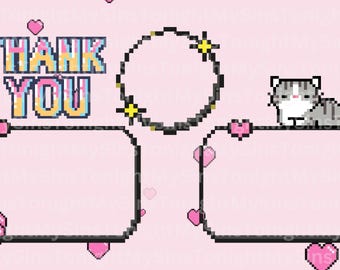 Pink Pixel Thank you for watching Outro / Youtube / Twitch / End screen
