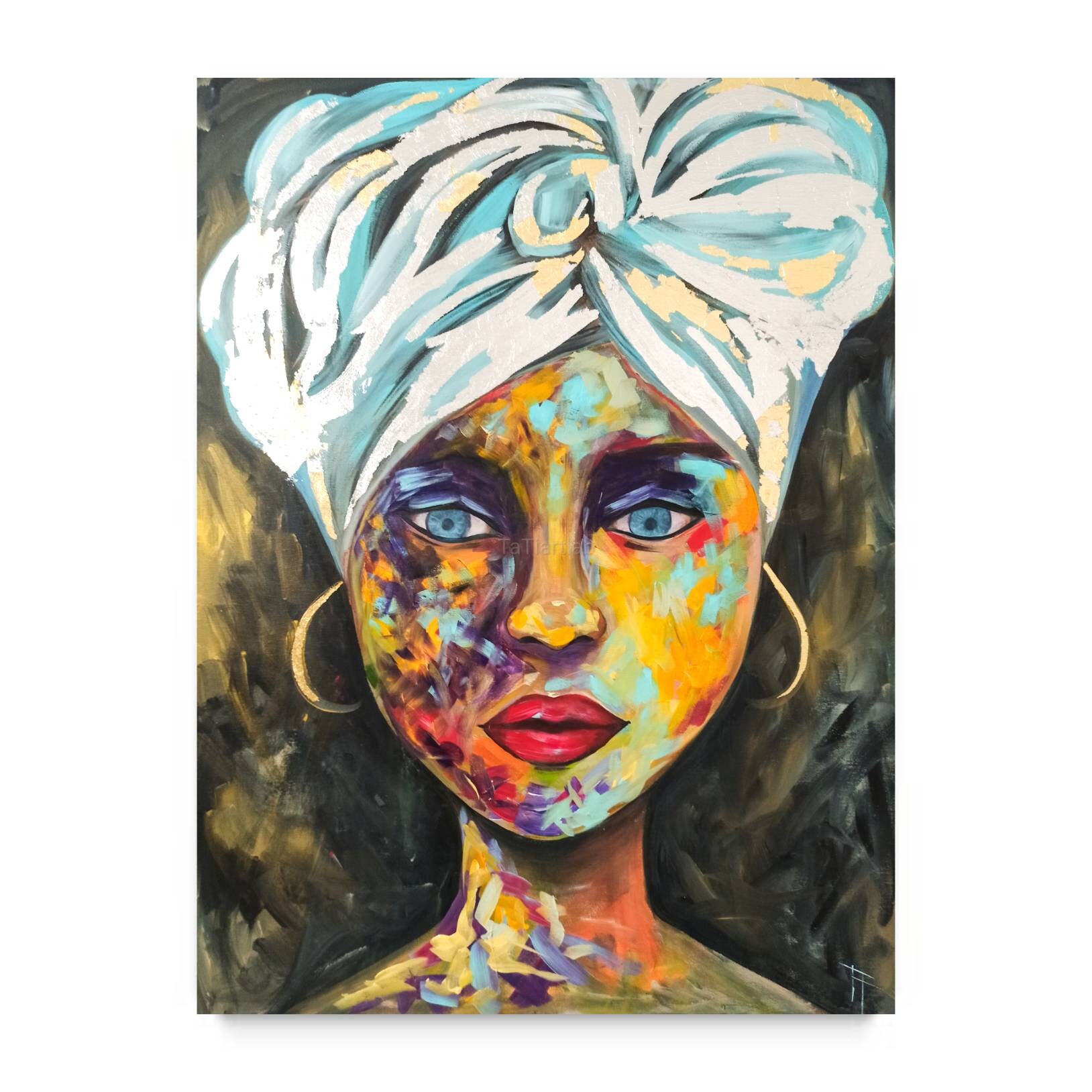 Gro e Frau Gem lde Original Leinwand Wand Kunst Modern Etsy