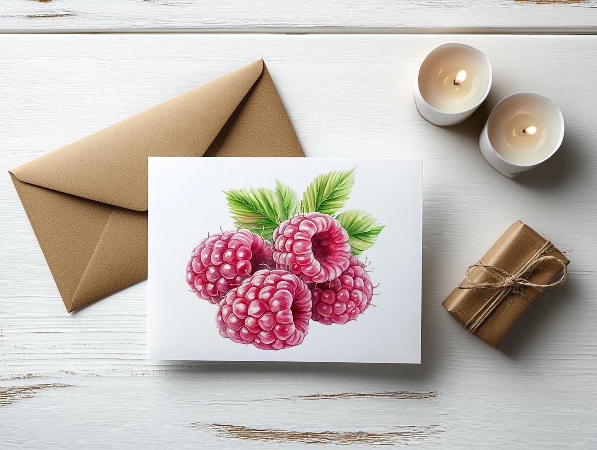 Raspberry Watercolor Clipart - 24 PNG Funny Cartoon Raspberry ...