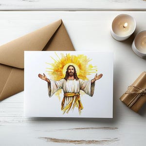 Watercolor Jesus Clipart – 24 PNG Christian Images (digital Download ...